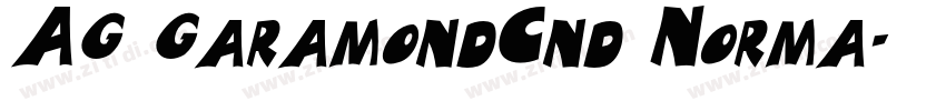 AG GaramondCnd Norma字体转换
